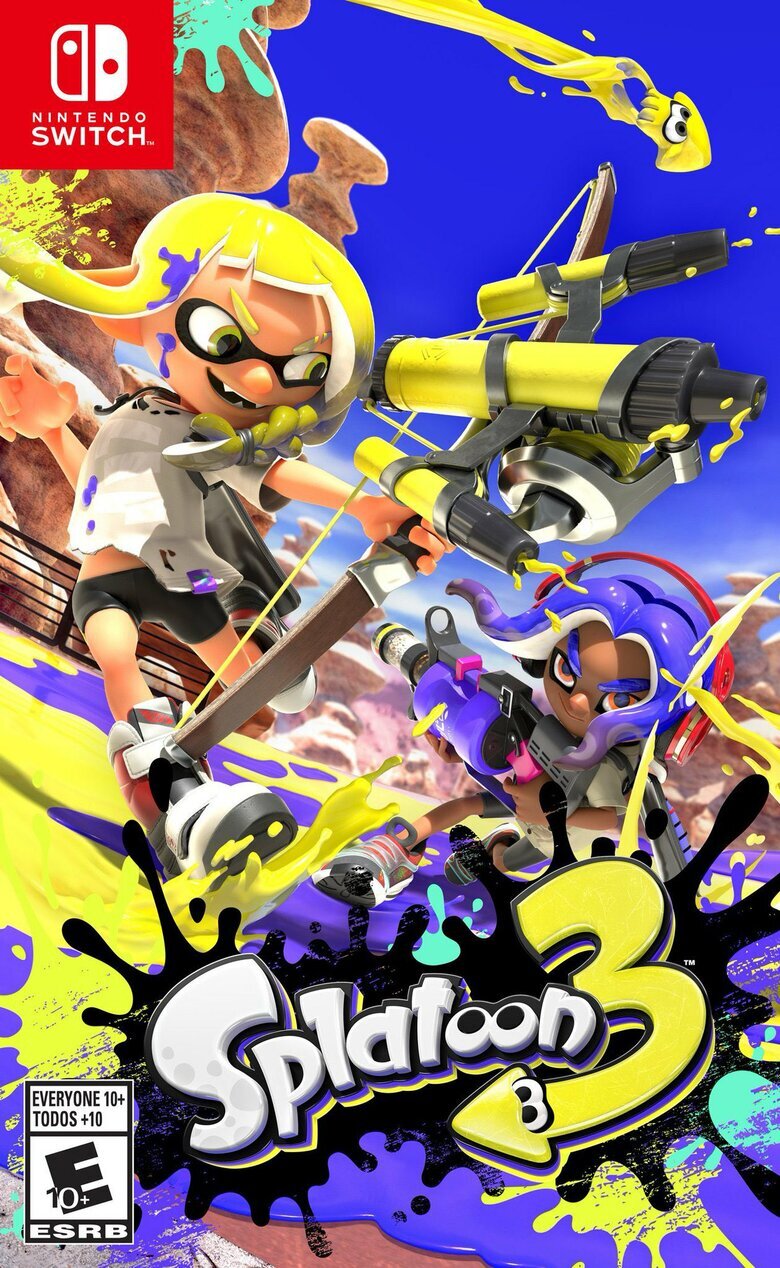 Splatoon 3 US box art / Sorry, we don't have accessible text for this image :( / Image credit: Nintendo