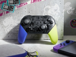 Nintendo Switch Pro Controller Splatoon 3 Edition / Sorry, we don't have accessible text for this image :( / Image credit: Nintendo