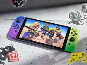 Nintendo Switch OLED Version Splatoon 3 Special Edition / Sorry, we don't have accessible text for this image :( / Image credit: Nintendo