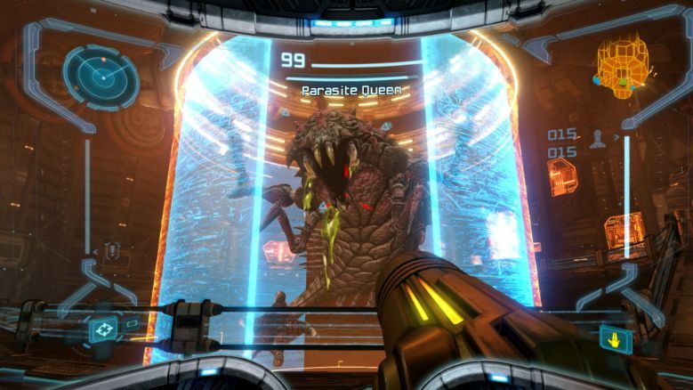 Metroid Prime Remastered screenshot - Parasite Queen / Sorry, we don't have accessible text for this image :( / Image credit: Nintendo