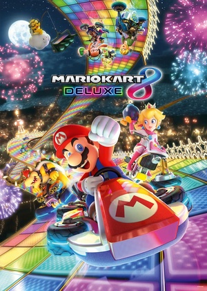 Mario Kart 8 Deluxe poster / Poster included in the Multiplayer Festival Poster Set offered as a My Nintendo platinum points reward by Nintendo UK. / Image credit: Nintendo