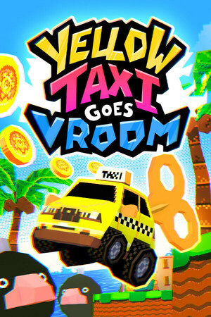 Yellow Taxi Goes Vroom library capsule (Steam) / Yellow Taxi Goes Vroom cover depicting the titular character and game's setting / Image credit: Steam