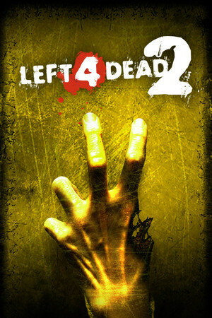 Left 4 Dead 2 library capsule (Steam) / The Left 4 Dead 2 logo above a grasping hand holding up two fingers / Image credit: Steam