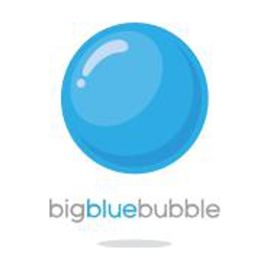 Logo of Big Blue Bubble / This image is derived from a logo uploaded to Wikimedia Commons. / Image credit: Big Blue Bubble