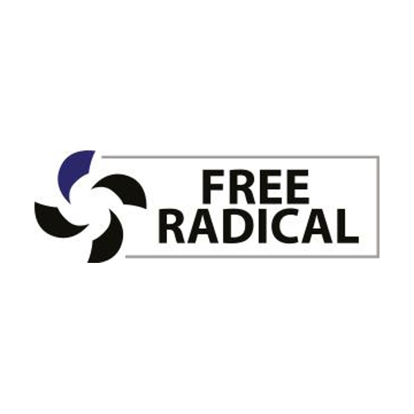 Logo of Free Radical Design / This image is derived from a logo uploaded to Wikimedia Commons. / Image credit: Free Radical Design