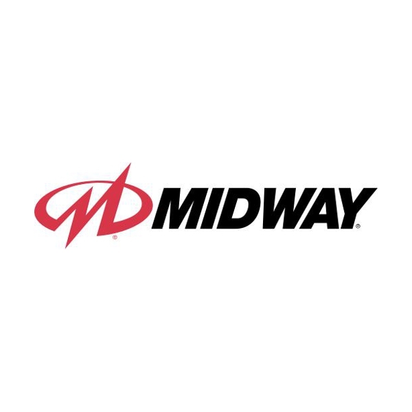 Logo of Midway Games / This image is derived from a logo uploaded to Wikimedia Commons. / Image credit: Midway Games