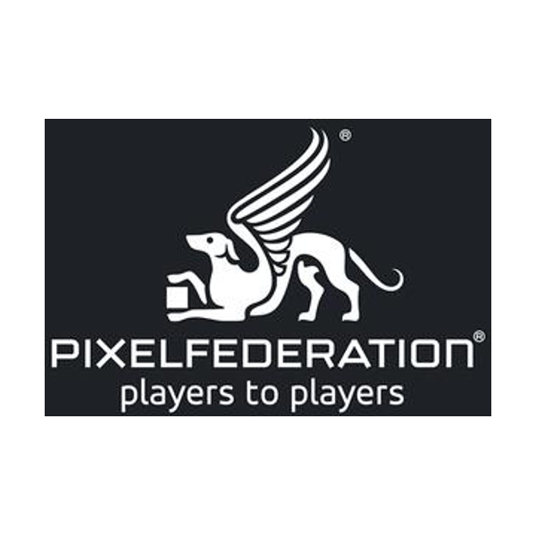 Logo of Pixel Federation / This image is derived from a logo uploaded to Wikimedia Commons. / Image credit: Pixel Federation