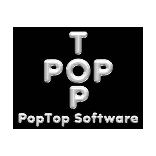 Logo of PopTop Software / This image is derived from a logo uploaded to Wikimedia Commons. / Image credit: PopTop Software