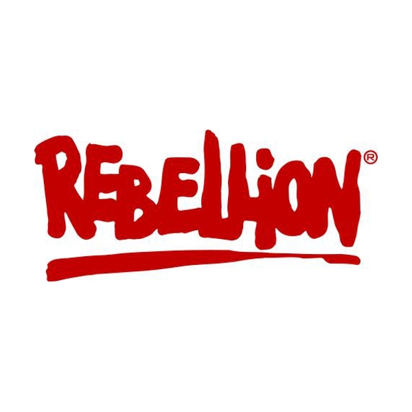 Logo of Rebellion Developments / This image is derived from a logo uploaded to Wikimedia Commons. / Image credit: Rebellion Developments