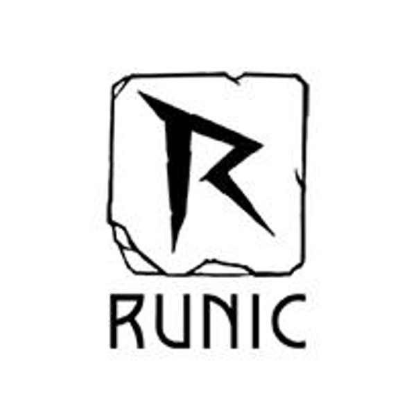 Logo of Runic Games / This image is derived from a logo uploaded to Wikimedia Commons. / Image credit: Runic Games