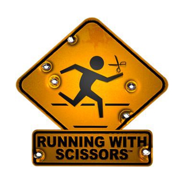 Logo of Running with Scissors / This image is derived from a logo uploaded to Wikimedia Commons. / Image credit: Running with Scissors
