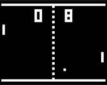 Pong arcade screenshot / Sorry, we don't have accessible text for this image :( / Image credit: Nintendo Co., Ltd.