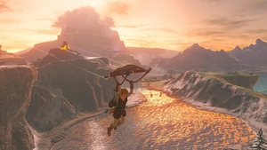Gliding in The Legend of Zelda: Breath of the Wild / Sorry, we don't have accessible text for this image :( / Image credit: Nintendo