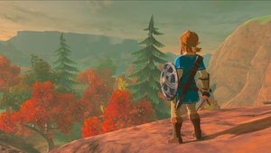Autumnal leaves in The Legend of Zelda: Breath of the Wild / Sorry, we don't have accessible text for this image :( / Image credit: Nintendo